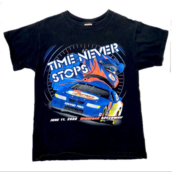 Vtg Nascar Michigan Speedway Time Never Stops